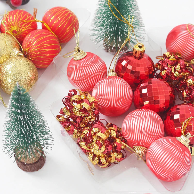 Boules de Noël de 4cm, 17 pièces, décorations d'arbre de Noël