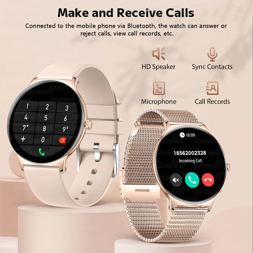 Pour Huawei Xiaomi nouvelle montre intelligente Ultra mince femmes écran toujours afficher l'heure Bracelet de sport Bluetooth appel mode Smartwatch