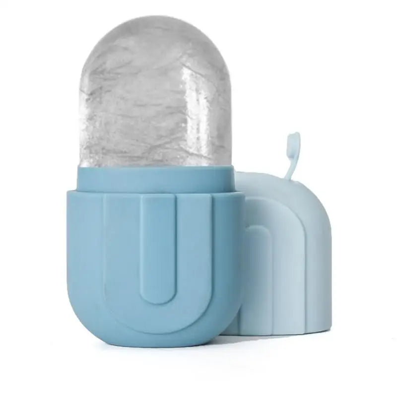 Rouleau de glace à compresse froide pour le visage et les yeux, Massage de beauté, moule à glace en Silicone, outil de soins de la peau du visage rafraîchissant et raffermissant