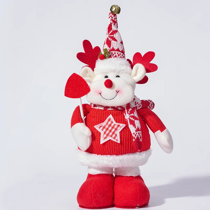 Père Noël bonhomme de neige Elk peluche