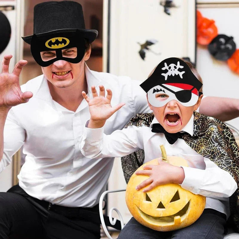 Masque fantôme citrouille d'halloween, bricolage, Festival fantôme pour enfants, accessoires de danse, fournitures de décoration d'halloween, masque pour les yeux en feutre