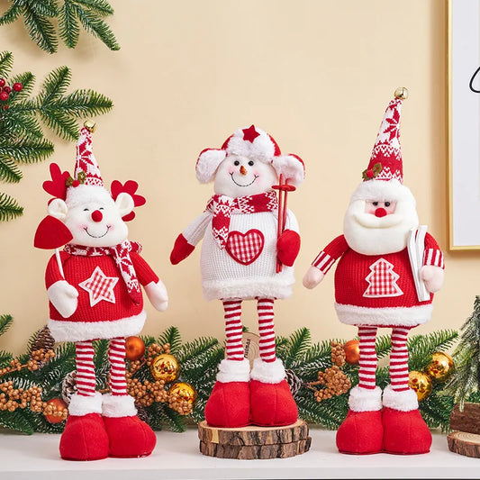 Père Noël bonhomme de neige Elk peluche