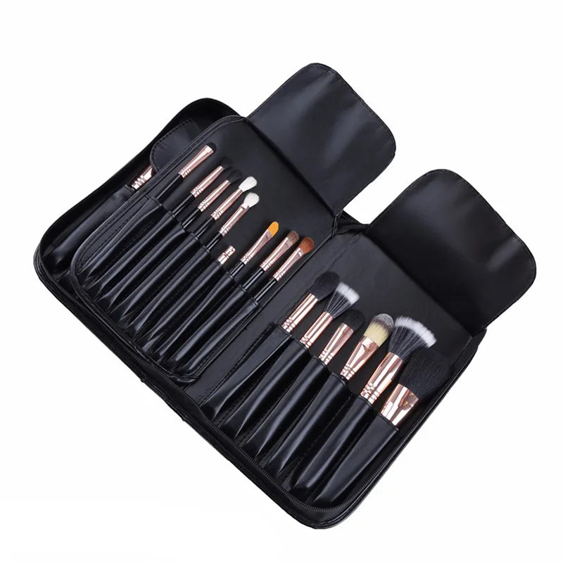 Sac de maquillage cosmétique à fermeture éclair, trousse de toilette de voyage pour brosse, mallette de lavage, grande capacité, conteneur de beauté, pochette de rangement, organisateur étanche