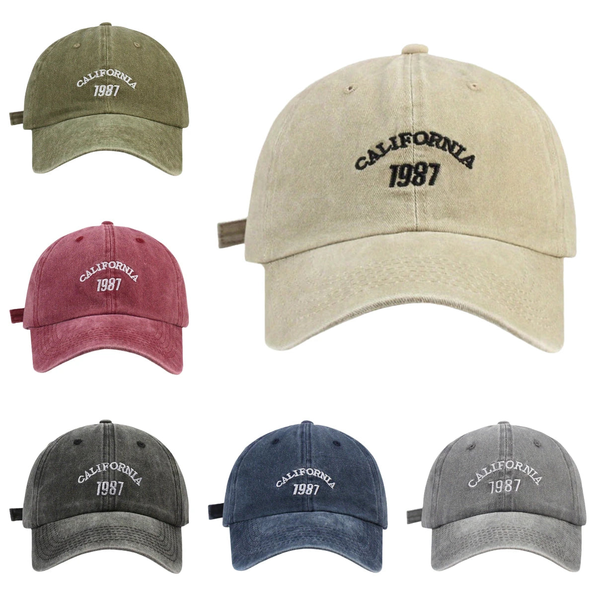 Chapeau de Baseball Vintage Délavé et Décontracté avec Lettres Brodées, Casquette en Denim Américain Solide, à la Mode, Polyvalent, pour Papa