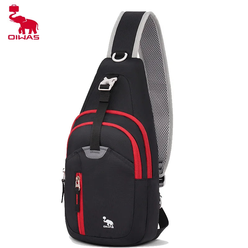OIWAS décontracté bandoulière poitrine sac fronde épaule hommes sac une sangle léger hommes sacs pochette sac à dos pour hommes voyage Sport