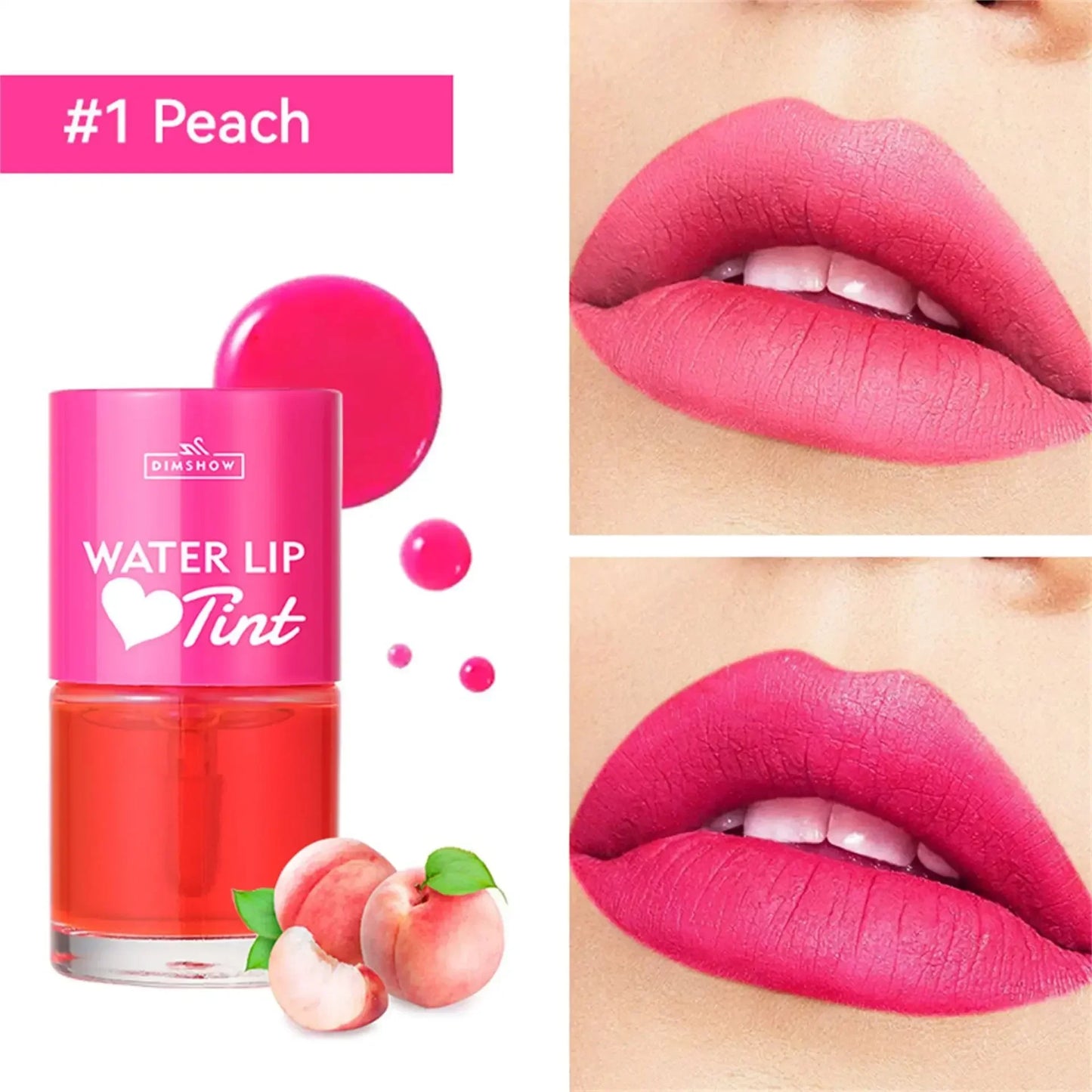 Teinte teinture liquide rouge à lèvres et Blush 2 en 1 étanche miroir brillant à lèvres eau teinte à lèvres Non collant lèvres yeux joue maquillage cosmétique