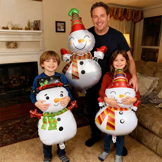 Ballon bonhomme de neige bricolage