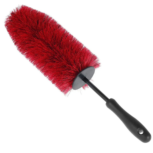 Brosse de nettoyage de pneus de jante de roue de voiture, nettoyeur de poils souples, anti-rayures, outil de lavage de détail automobile flexible pour tous les types de roues