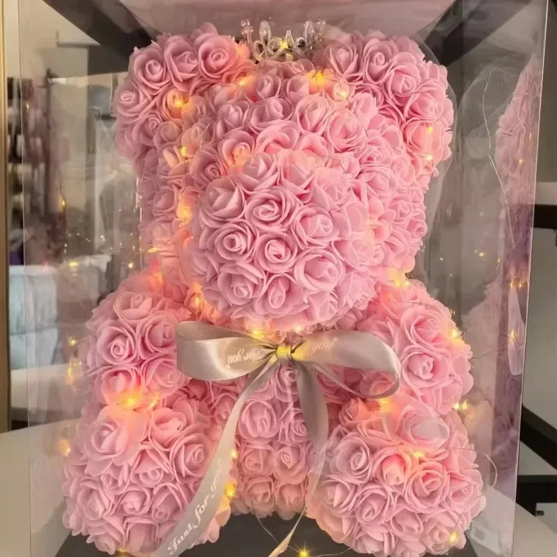 Têtes de roses artificielles en mousse d'aspect réel