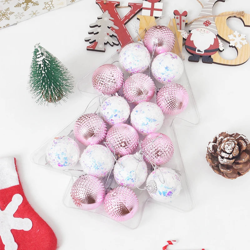 Boules de Noël de 4cm, 17 pièces, décorations d'arbre de Noël