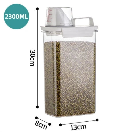 Kitchen Rotation 6kg Plastic Pet Rice Grain Dispenser Food Container Grain Bucket Storage Box Dispenser Housewarming Gift