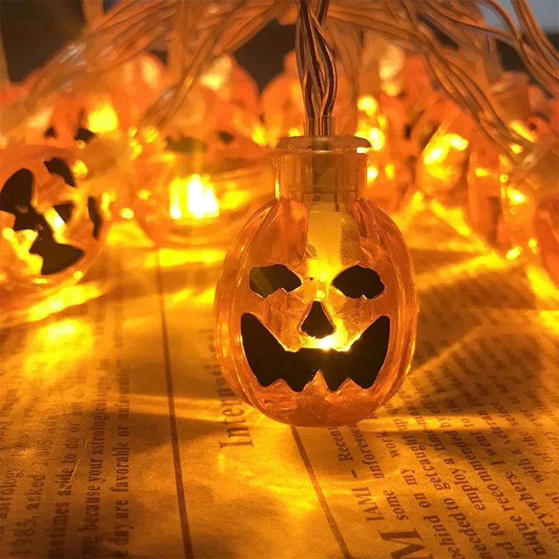 Guirxiété lumineuse LED portable pour Halloween