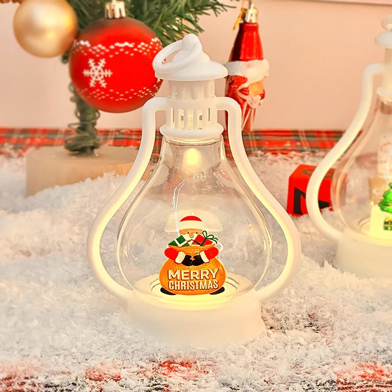 Lanterne portable LED pour sapin de Noël