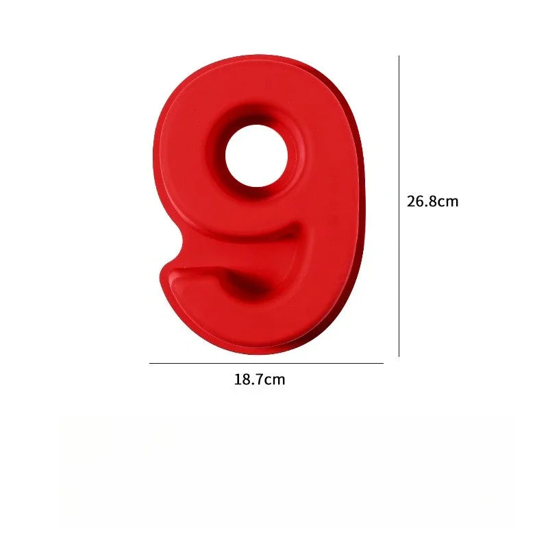 Moule à gâteau 3D grand nombre 10 pouces, moules de cuisson en Silicone 0-8 pour anniversaire, mariage, décorations de fête, bricolage, outils de cuisson à domicile