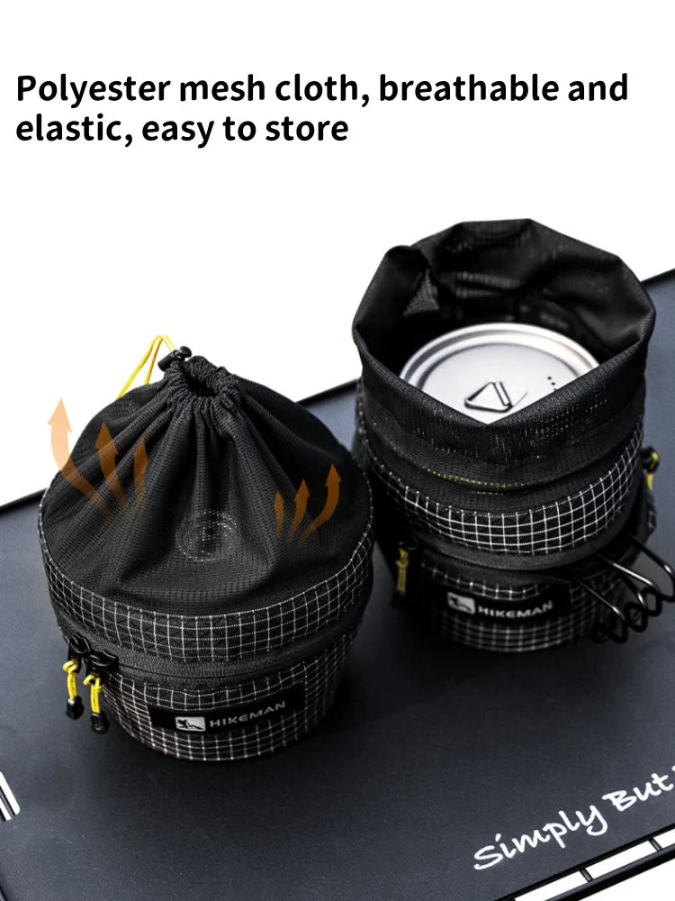 Sac de rangement de bol de Camping, sac de rangement de vaisselle Portable de Camping en plein air, sac de rangement multifonction