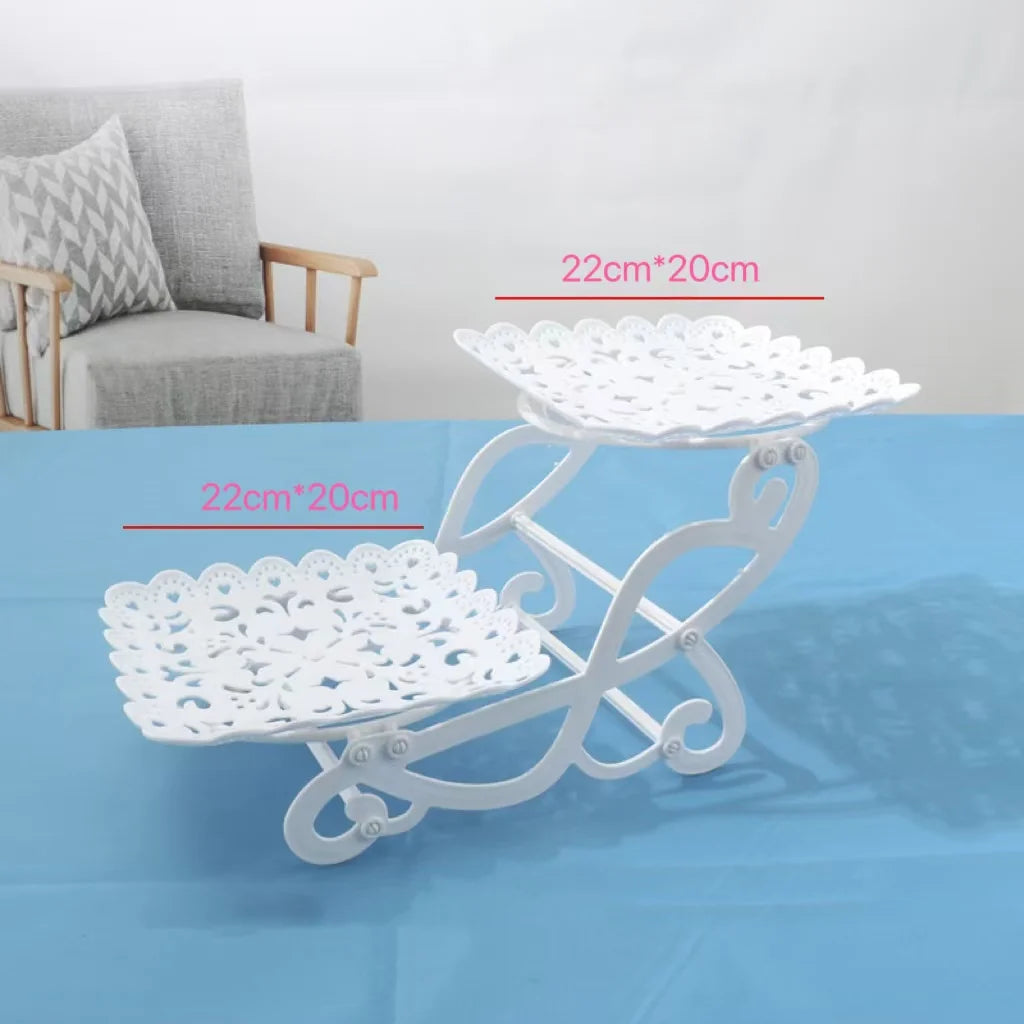 Plateau de support à gâteaux et desserts, 1 pièce, présentoir à thé de l'après-midi pour mariage, fête d'anniversaire, repas froids, Table de pause thé