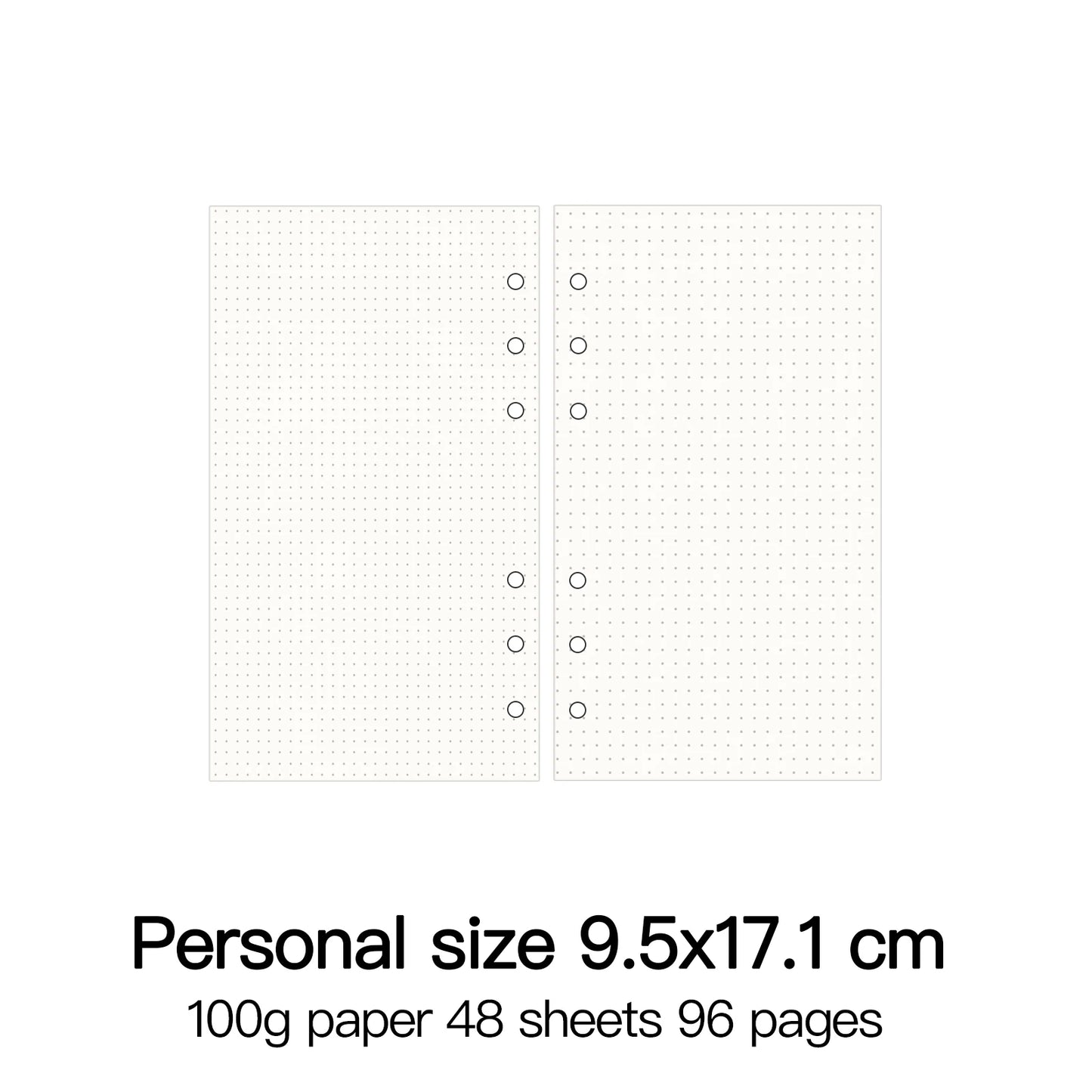 Classeur à anneaux de haute qualité, carnet de notes personnel A5, A6, A7, A8, recharges, feuilles mobiles, spirale, agenda, planificateur, noyau interne, papier 100g