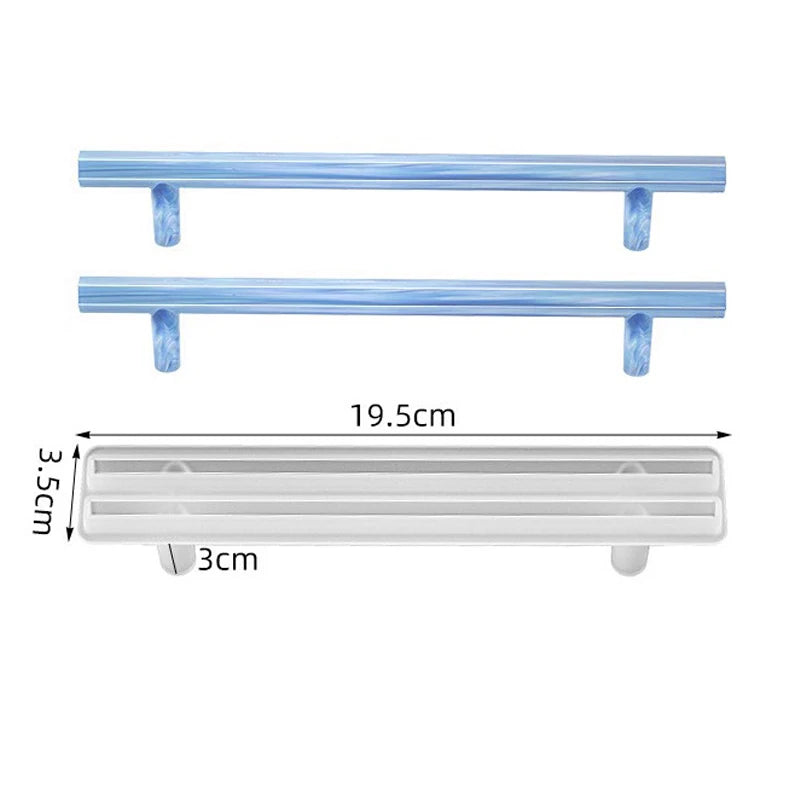 Plateau en résine époxy, moule en Silicone, grand rectangle, assiette à thé, dessous de verre, moule en résine pour la décoration de la maison, fabrication artisanale, fournitures d'art