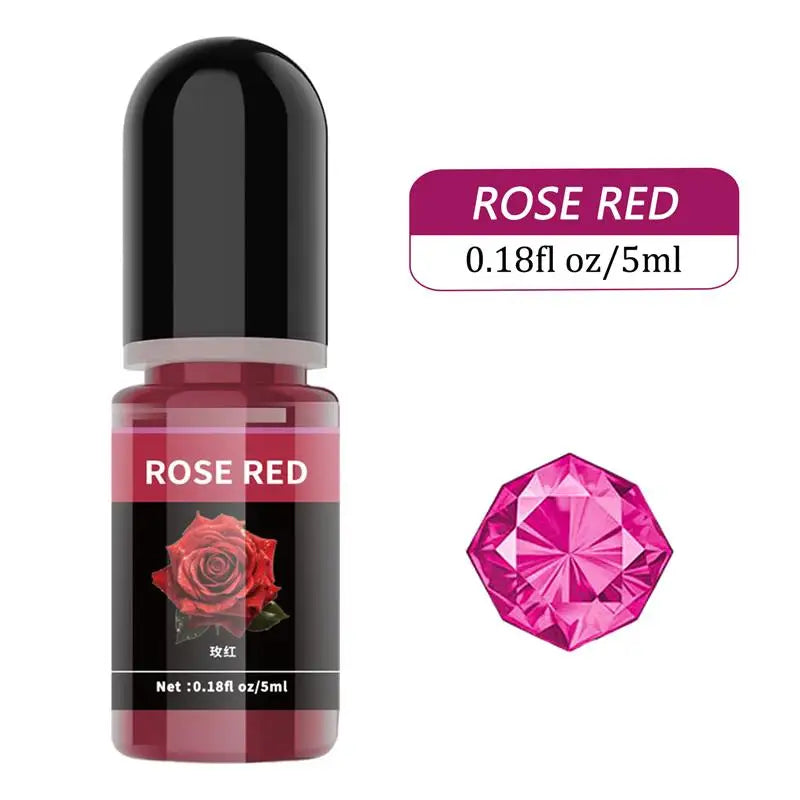 Pigment de résine d'élection xy, liquide, colorant de résine UV, tournant transparent pour résine UV, colle AB, coloration bricolage, fabrication de bijoux d'art, 5ml