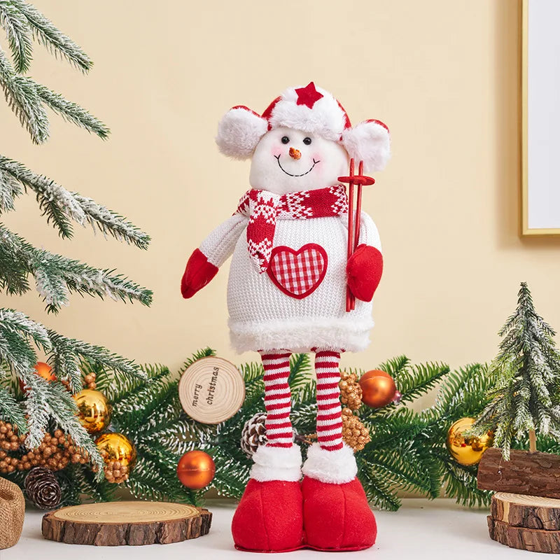 Père Noël bonhomme de neige Elk peluche