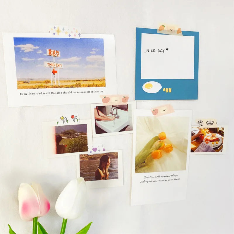 Ins – autocollant de scellage ours Fruits légumes, 1 pièce, bande décorative de masquage, Style Simple, papeterie créative d'étudiant