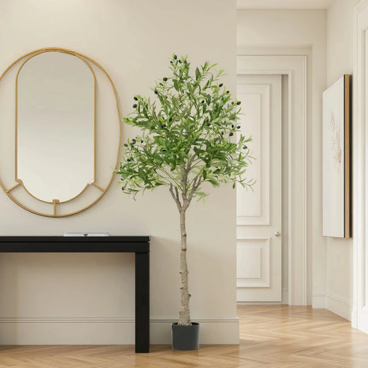 OlivIer artificiel 4/5/6 pieds de haut, plante artificielle avec fruits