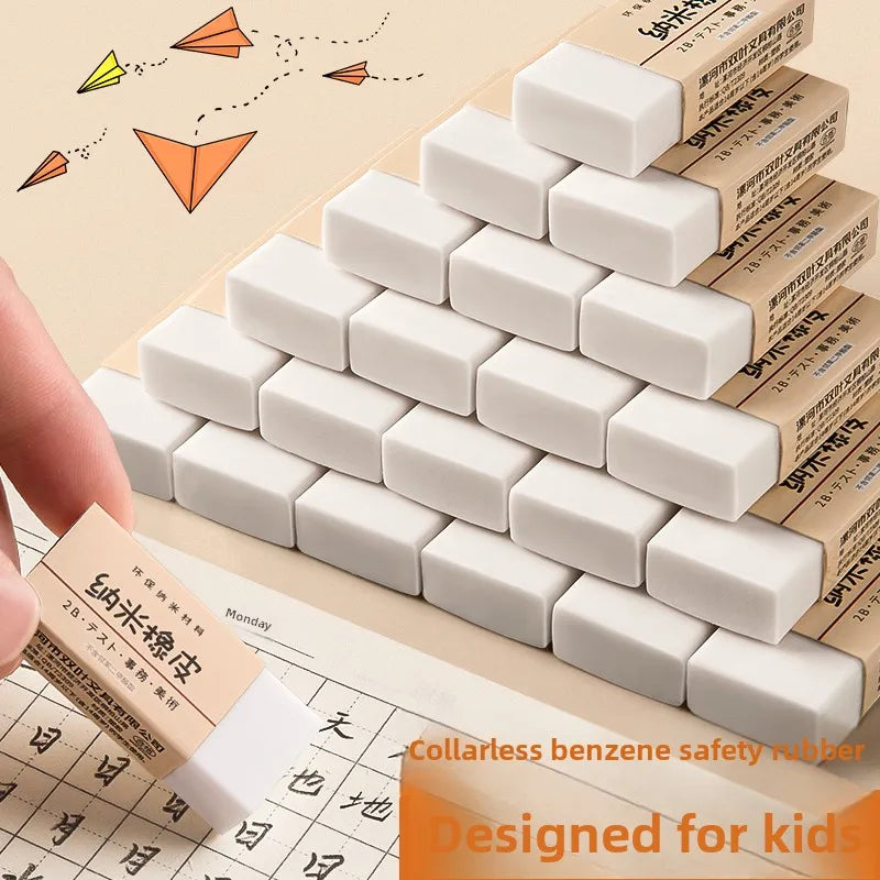 Gommes artistiques sans miettes, sans marques, pour élèves du primaire, propres, Non toxiques, effacer les mots dans les lignes, 24/30 pièces