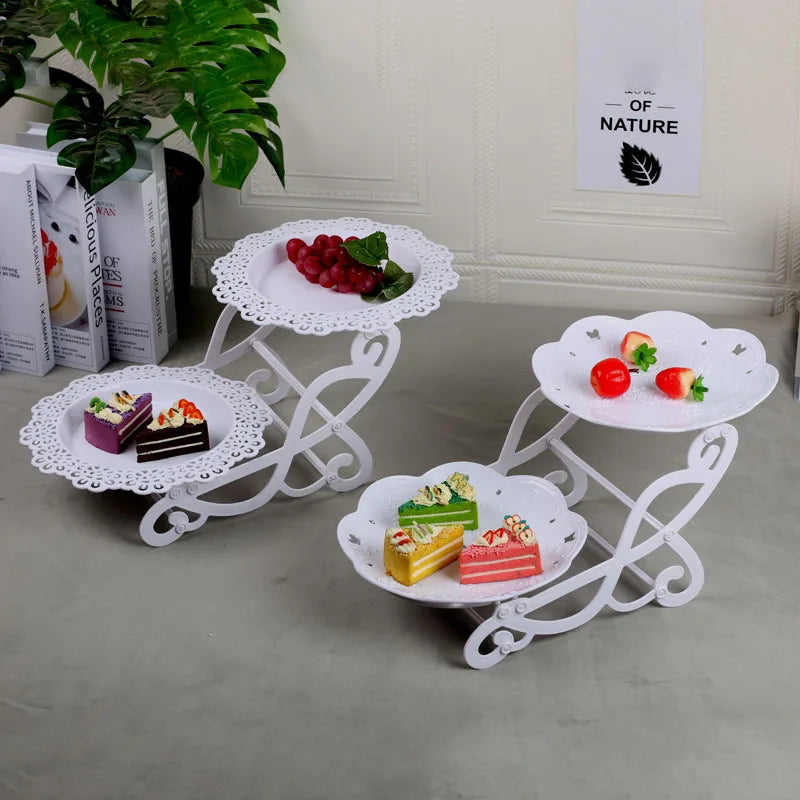 Plateau de support à gâteaux et desserts, 1 pièce, présentoir à thé de l'après-midi pour mariage, fête d'anniversaire, repas froids, Table de pause thé