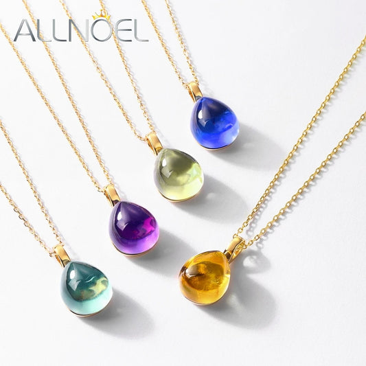 ALLNOEL Nature cristaux colliers pendentif