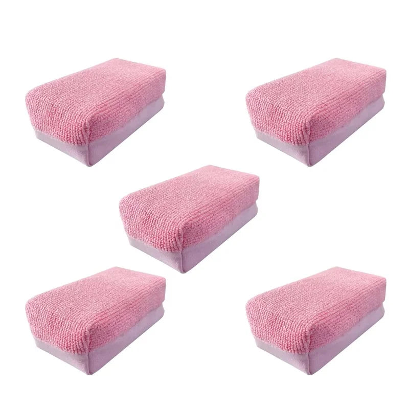 Tampons applicateurs de cire de voiture en Microfibre, éponge de cire douce pour détail automobile, mousse rectangulaire, soins de peinture automobile, tampon de polissage, nettoyage automobile
