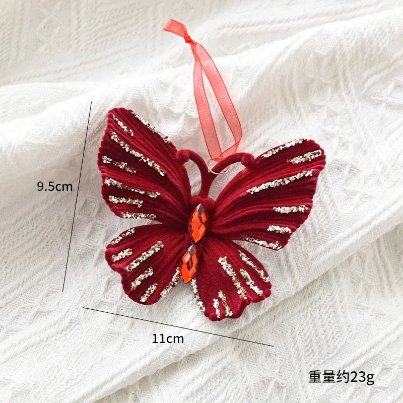 Décoration arbre de Noël rouge