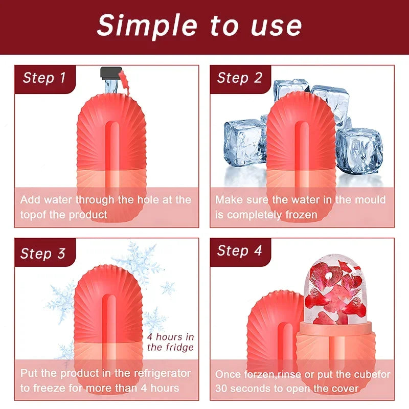 Moule à glaçons en silicone pour le visage, outils de soins de la peau, lifting de la beauté, massage de la peau des yeux, rouleau à billes