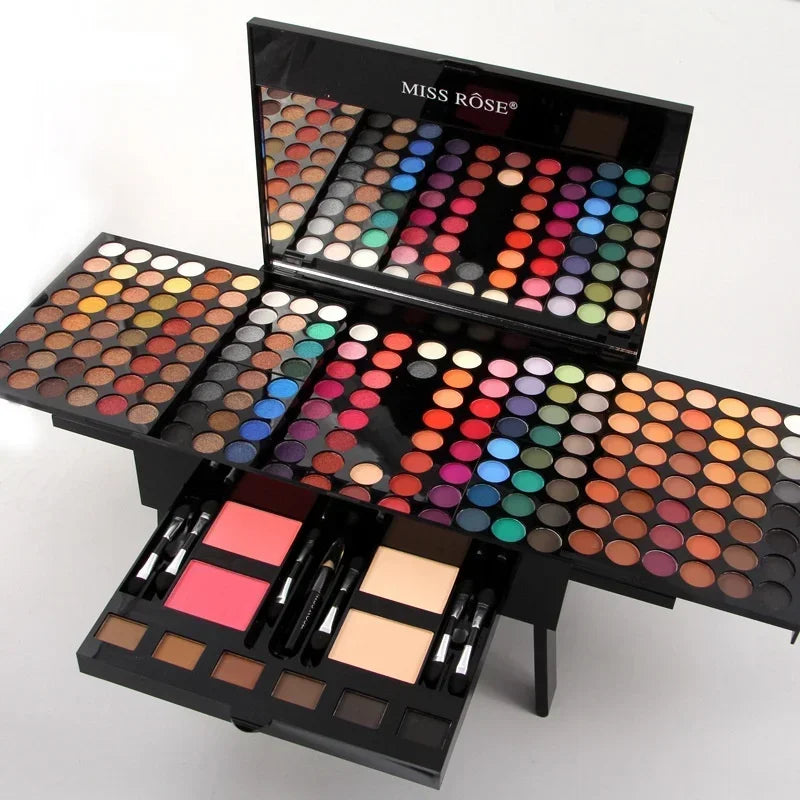 Palette de maquillage pour les yeux, 180 couleurs, fard à barrage, poudre, blush, kit cosmétique, apprêt, Shoous, ensemble