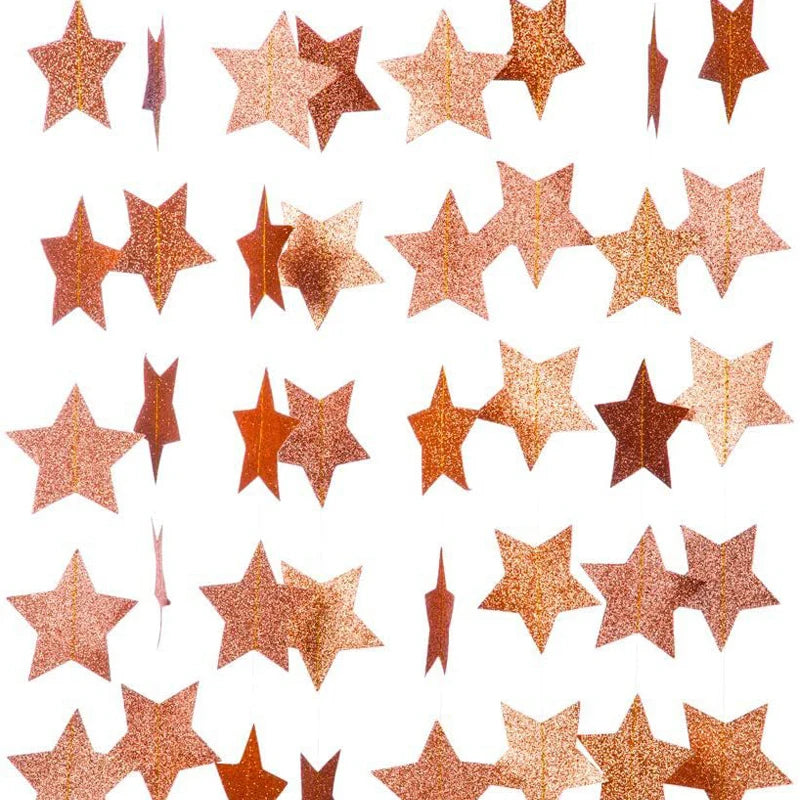 Guirlande de bannière en papier Champagne or à paillettes de 4M, décoration de joyeux anniversaire pour adultes, enfants, garçons et filles, décor de fête prénatale et de mariage