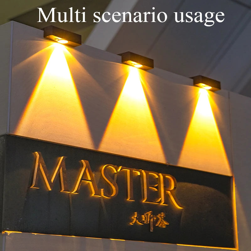 Lampe de lavage murale solaire étanche extérieure mur LED lumière cour lampe décorative balcon jardin