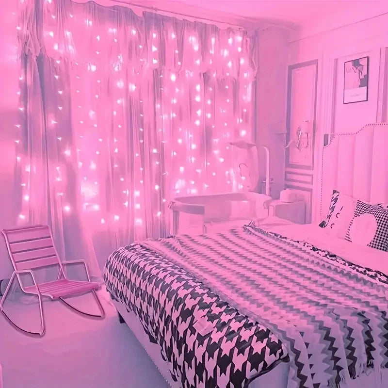 Guirxiété lumineuse LED USB pour décoration de Noël, extérieur, nickel é, chambre à coucher, vacances, mariage, rideau, 8 modes, 3m, 4m, 6m