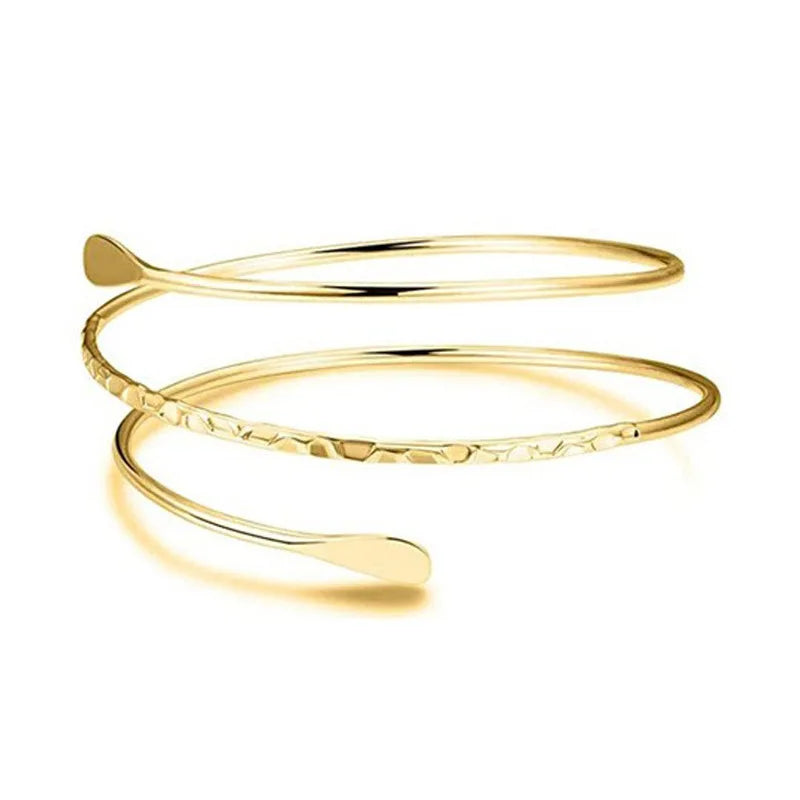 Nouveauté Bracelet de bras réglable couleur or brassard Bracelet mode Pulseiras Bijoux amant Bracelet Hip Hop bracelets pour femme