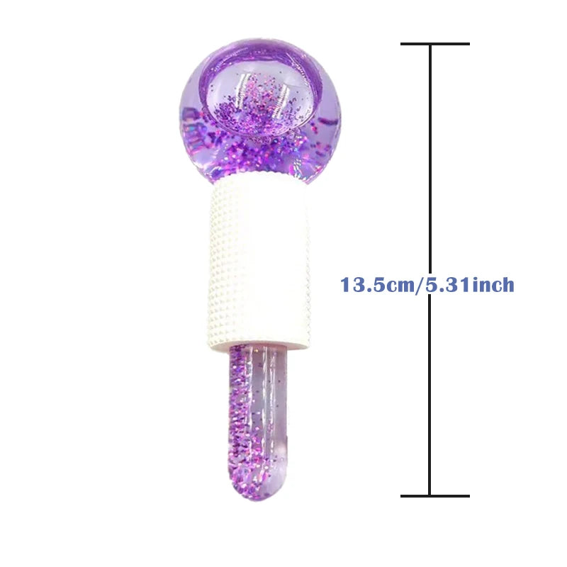 Moule à boules de glace pour le visage, 2 pièces, Globes cryogéniques réutilisables pour le raffermissement de la peau, réduit les poches, les cernes, outils de thérapie au froid pour le visage