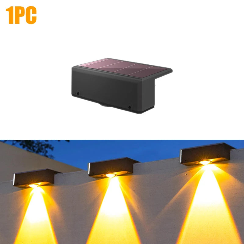 Lampe de lavage murale solaire étanche extérieure mur LED lumière cour lampe décorative balcon jardin