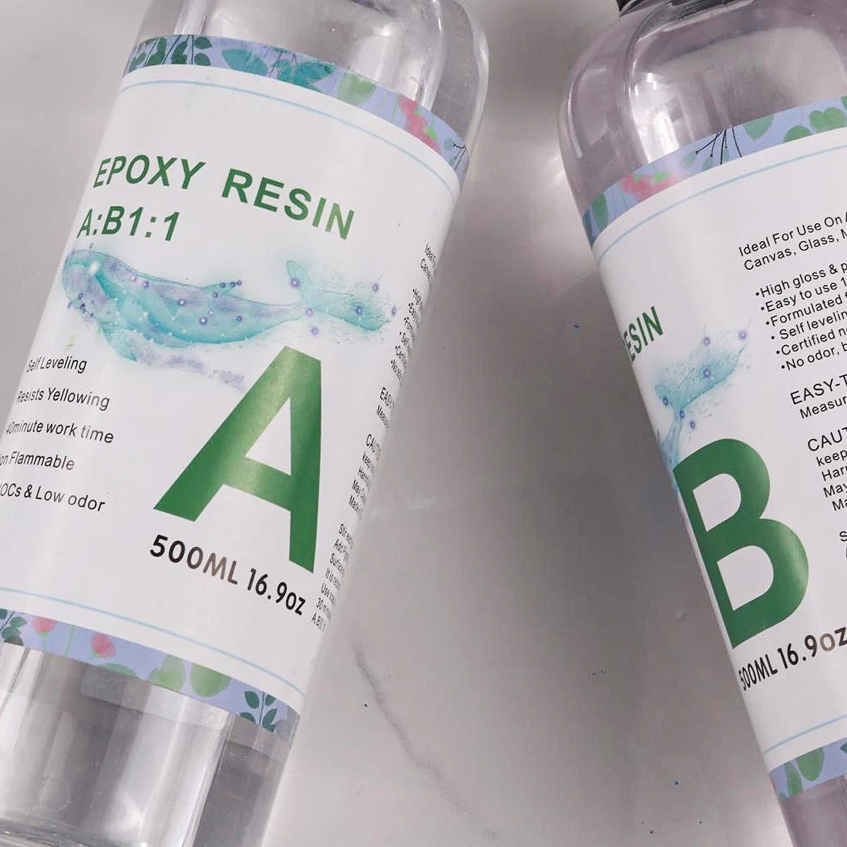 Moule en silicone UV pour décoration de bijoux à bricoler soi-même, résine Xy AB, adhésif, haute transparence, jaunissement, artisanat, cadeau, accessoires, élection, 1:1