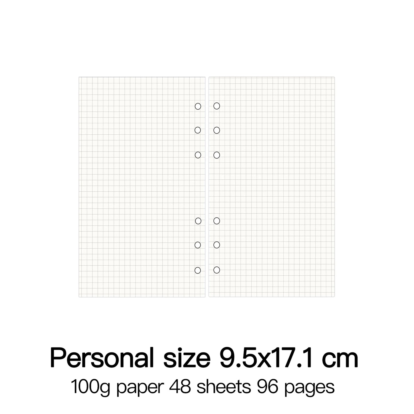 Classeur à anneaux de haute qualité, carnet de notes personnel A5, A6, A7, A8, recharges, feuilles mobiles, spirale, agenda, planificateur, noyau interne, papier 100g