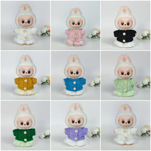 Série Labubu 3.0 Big in Energy – Ensemble pull et chapeau à bride Labubu Bear – Combinant la mode et la jolie – Tenue Labubu