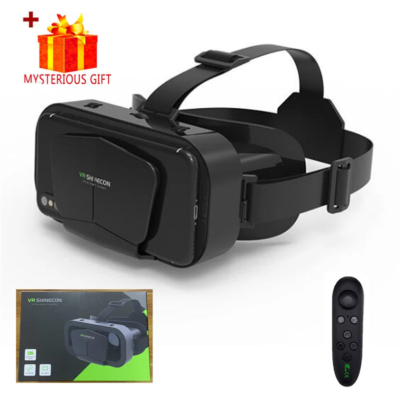 Lunettes VR de réalité virtuelle 3D, pour téléphone portable, Smartphones, casque de jeu de 7 pouces, avec lunettes Viar réelles, lentilles pour appareil portable