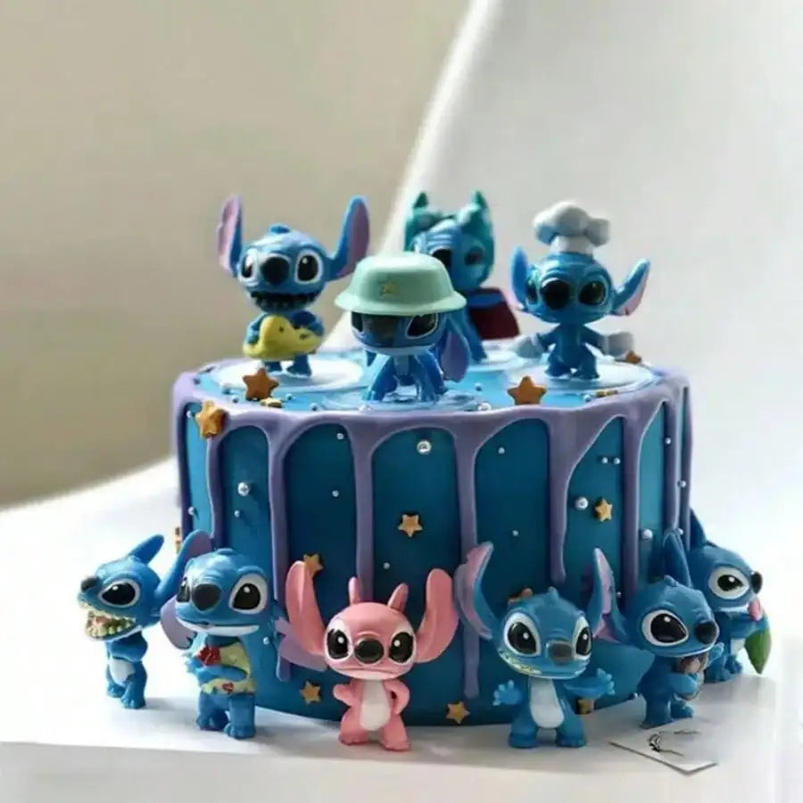 Décoration de gâteau de dessin animé, 10 pièces, décoration de fête d'ornement de voiture mignon de dessin animé, carte de lettre joyeux anniversaire, cuisson créative