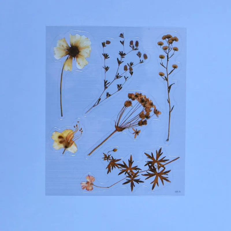 Autocollants de remplissage de résine de fleurs séchées simulées pour le plaisir, décoration de moule en silicone, UV, bricolage, scrapbooking, élection, xy