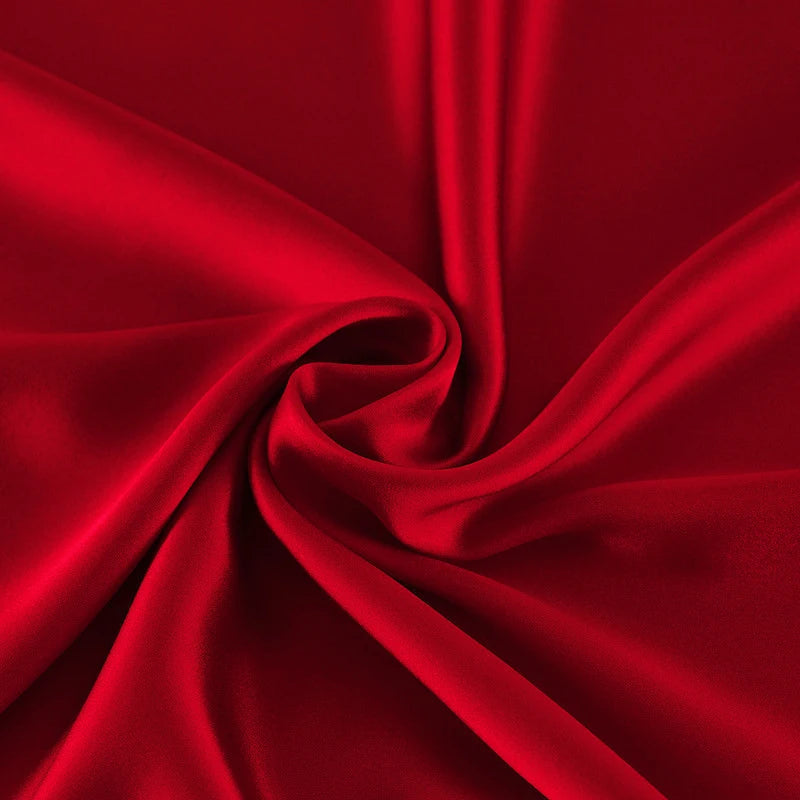 Tissu en soie 100% soie de mûrier, couleur unie, multicolore, largeur 114cm, soie teinte unie