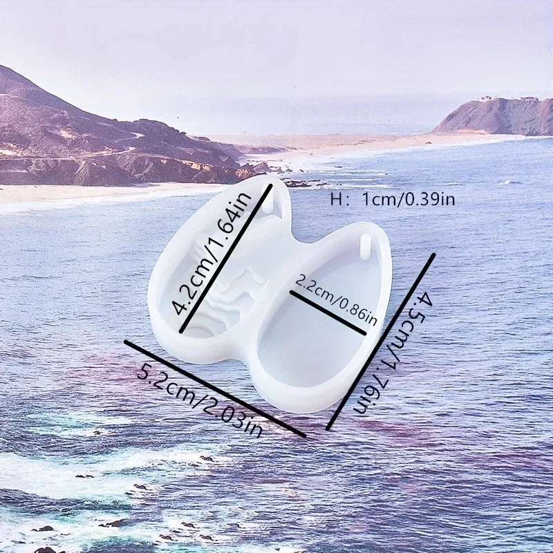 Boucles d'oreilles en cristal, moule en Silicone époxy pour bijoux, boucles d'oreilles, pendentif, fabrication de Style marin, moules en résine époxy UV, artisanat, outil de bricolage