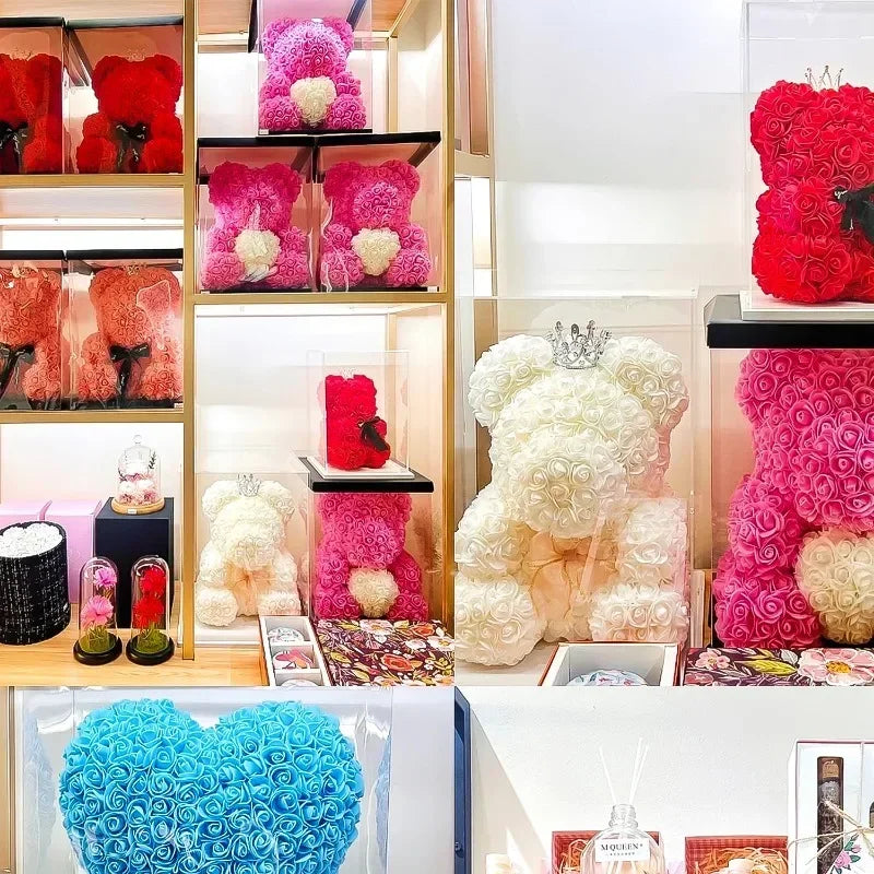 1000/100 pièces Mini mousse Rose tête artificielle Rose fleur bricolage