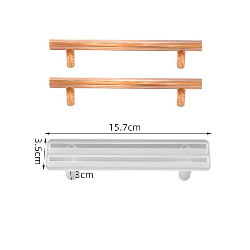 Plateau en résine époxy, moule en Silicone, grand rectangle, assiette à thé, dessous de verre, moule en résine pour la décoration de la maison, fabrication artisanale, fournitures d'art
