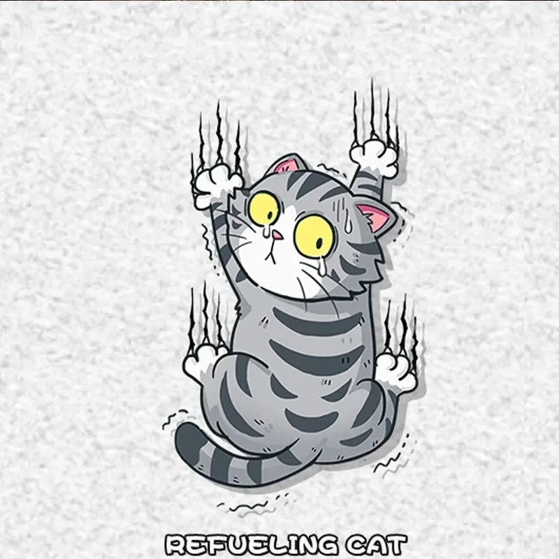 Autocollant de voiture drôle de trois chats, autocollants de style d'animaux de compagnie d'escalade, décoration de carrosserie de voiture, décalcomanies créatives, accessoires de décoration automobile